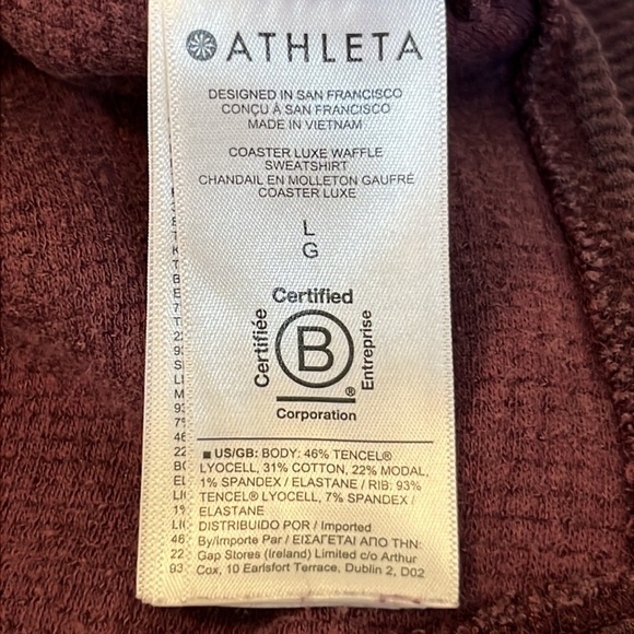 Athleta Coaster Luxe Waffle Sweatshirt - Picture 11 of 11